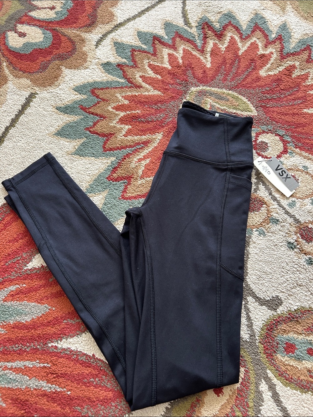 VSX || Black High-Rise Girls' Active Leggings